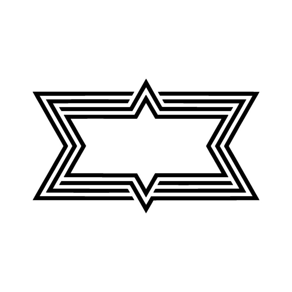 Layered Star , Minimalist vector