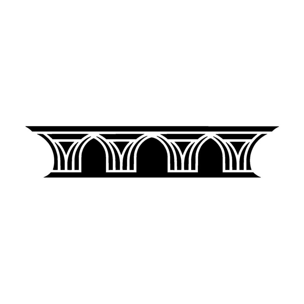 Art Deco Archway, Geometric Ornamentation, Vintage, Linear - Art deco vector