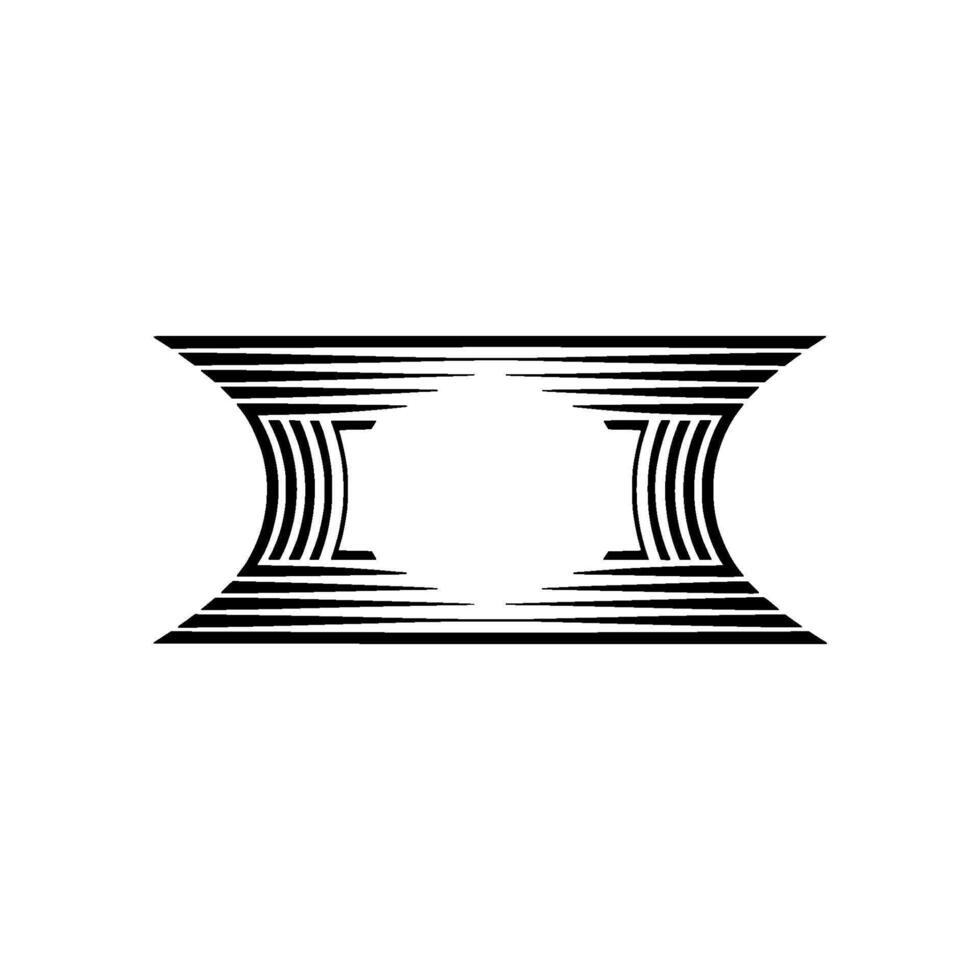 Illusionary Symmetry Abstract Geometric vector