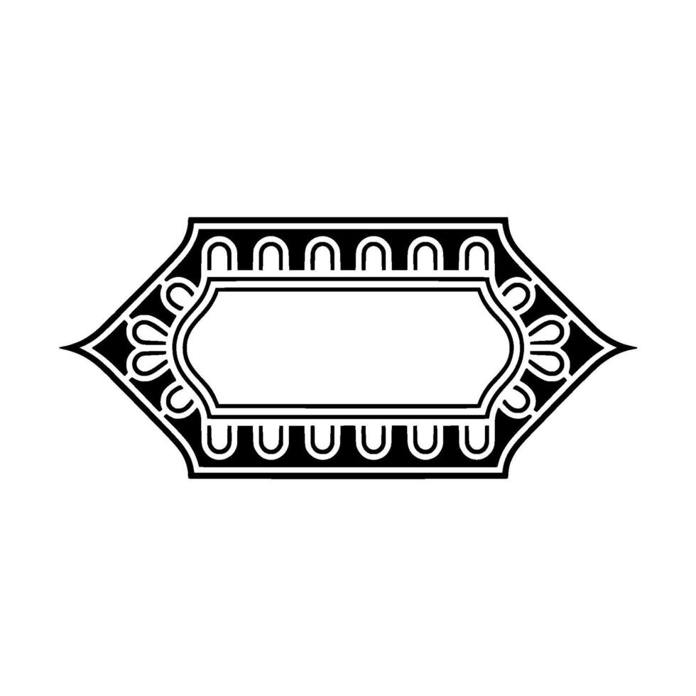Art Deco Frame, Elegant Border, Vintage , Minimalist Layout, Monochrome vector