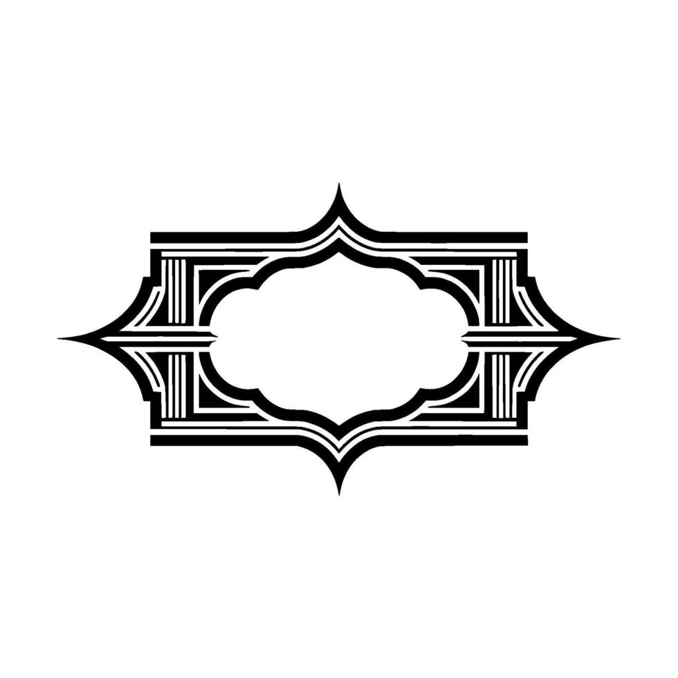 Art Deco Ornament, Elegant Frame, Vintage - Decorative - Art deco vector