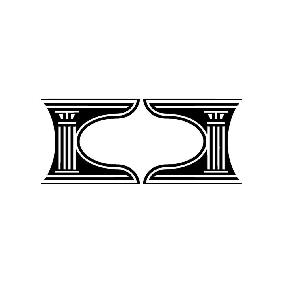 Geometric Symmetry, Classical Echoes - Minimalist vector