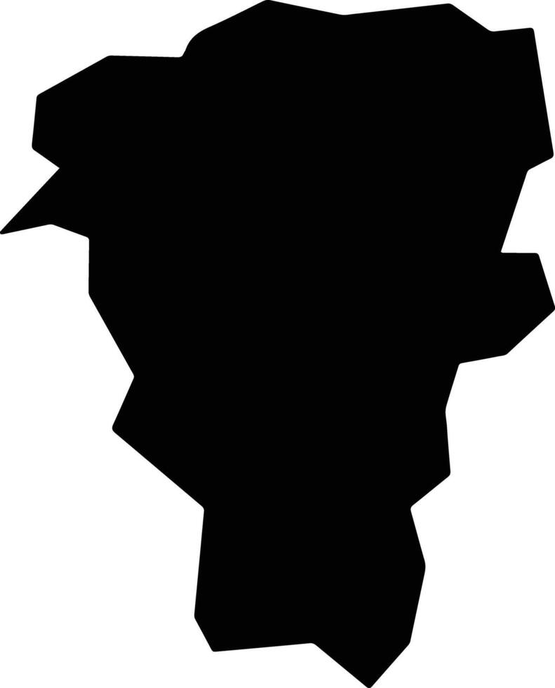 Sekikawa Japan silhouette map vector