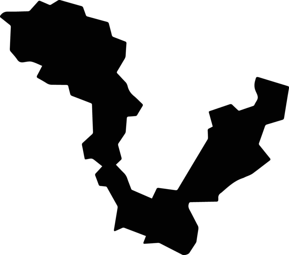Seki Japan silhouette map vector