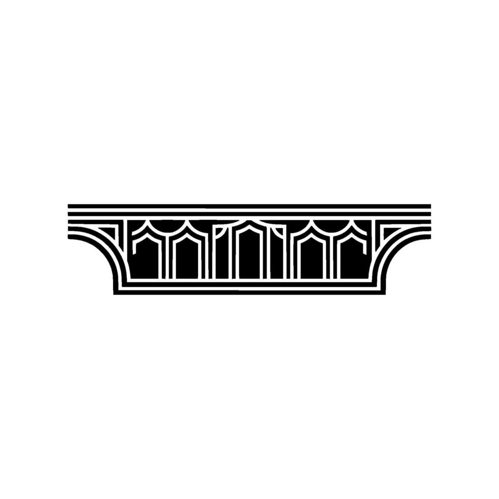 Art Deco Archway Ornament, Geometric, Retro - Art deco vector