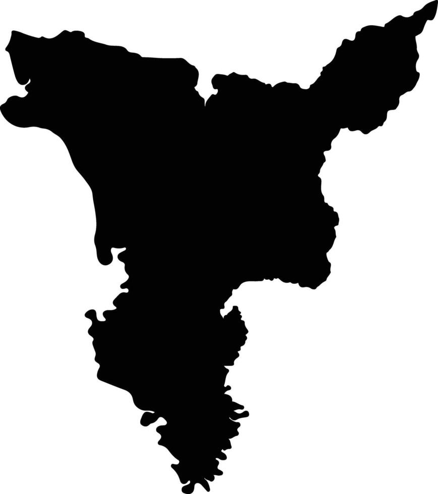 Selaphum Thailand silhouette map vector