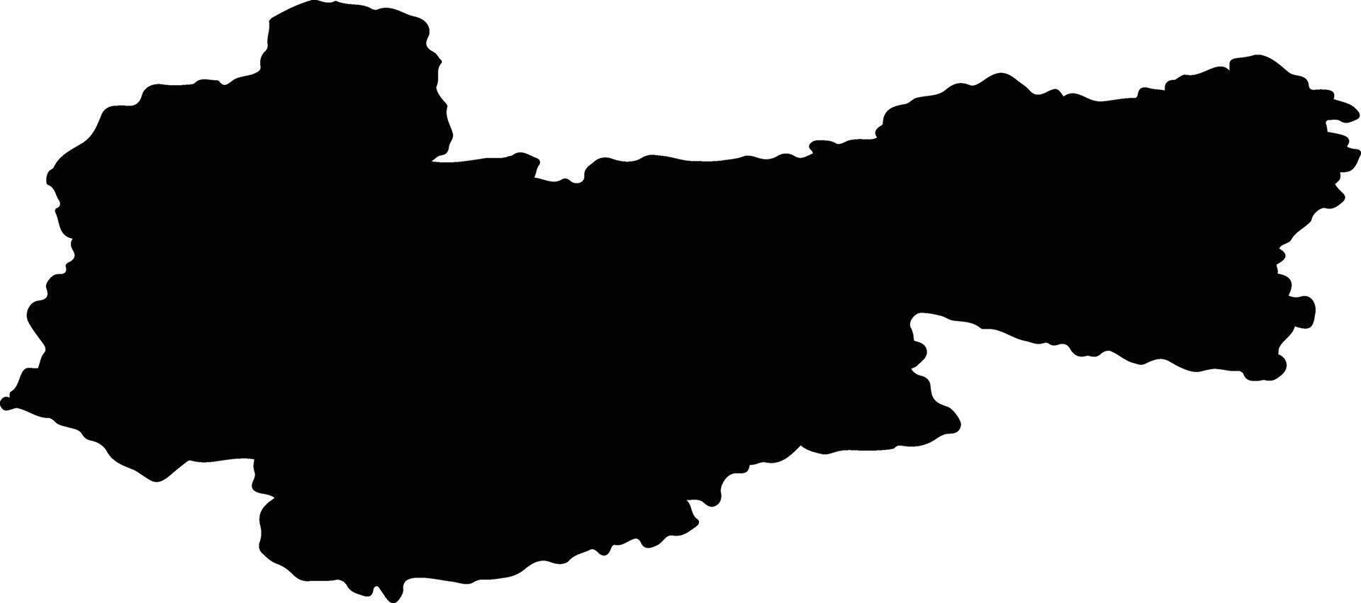 Selemdzhinsky District Russia silhouette map vector