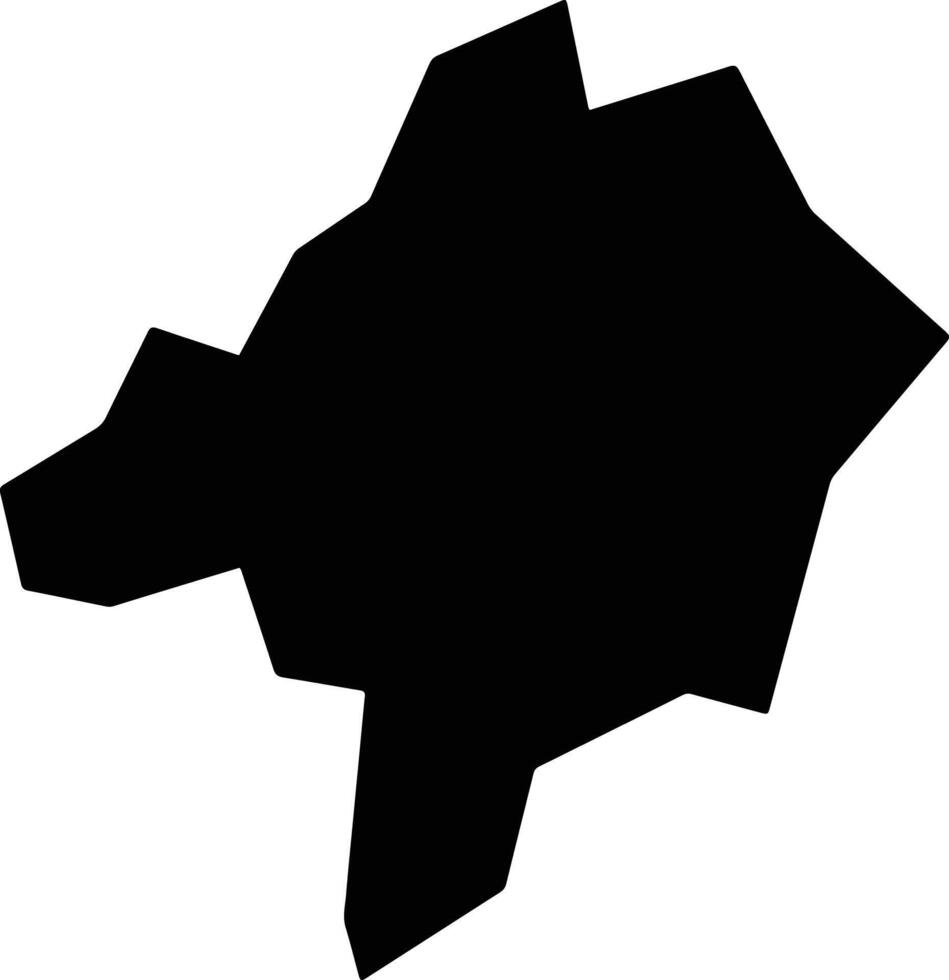 Selti Ethiopia silhouette map vector