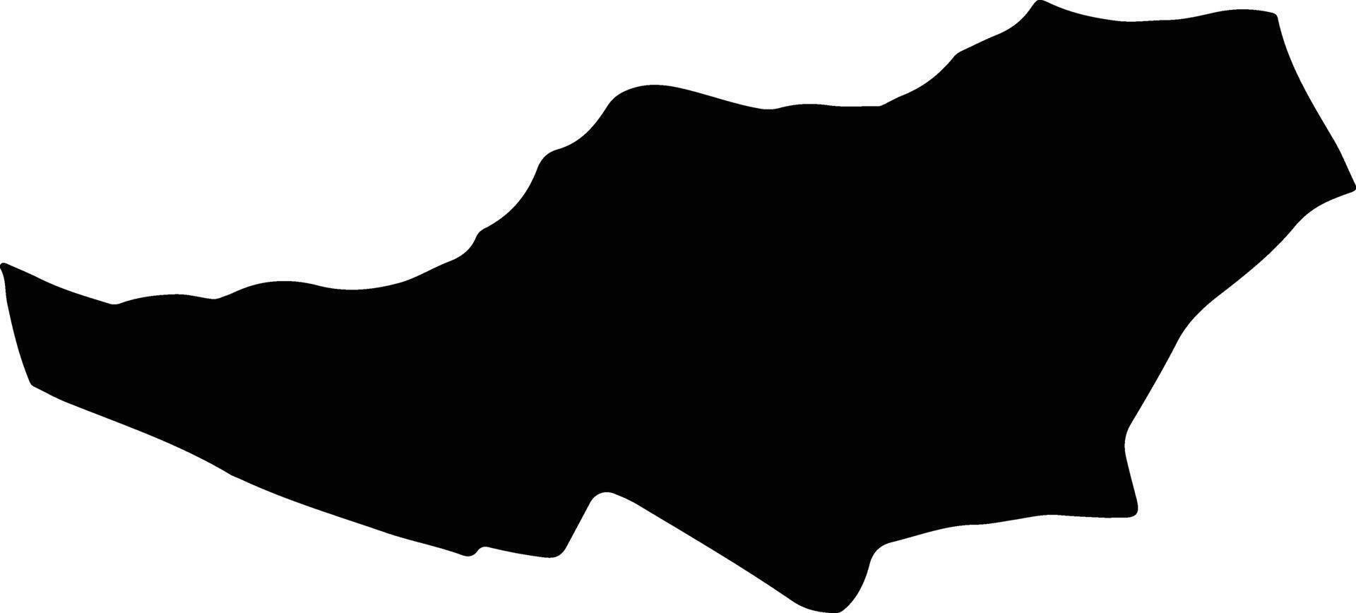 Selseleh Iran silhouette map vector