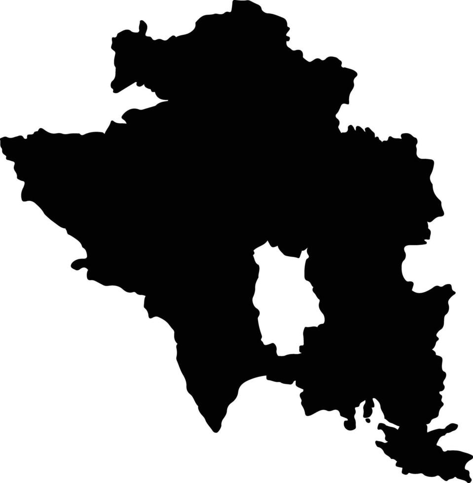 Semarang Indonesia silhouette map vector