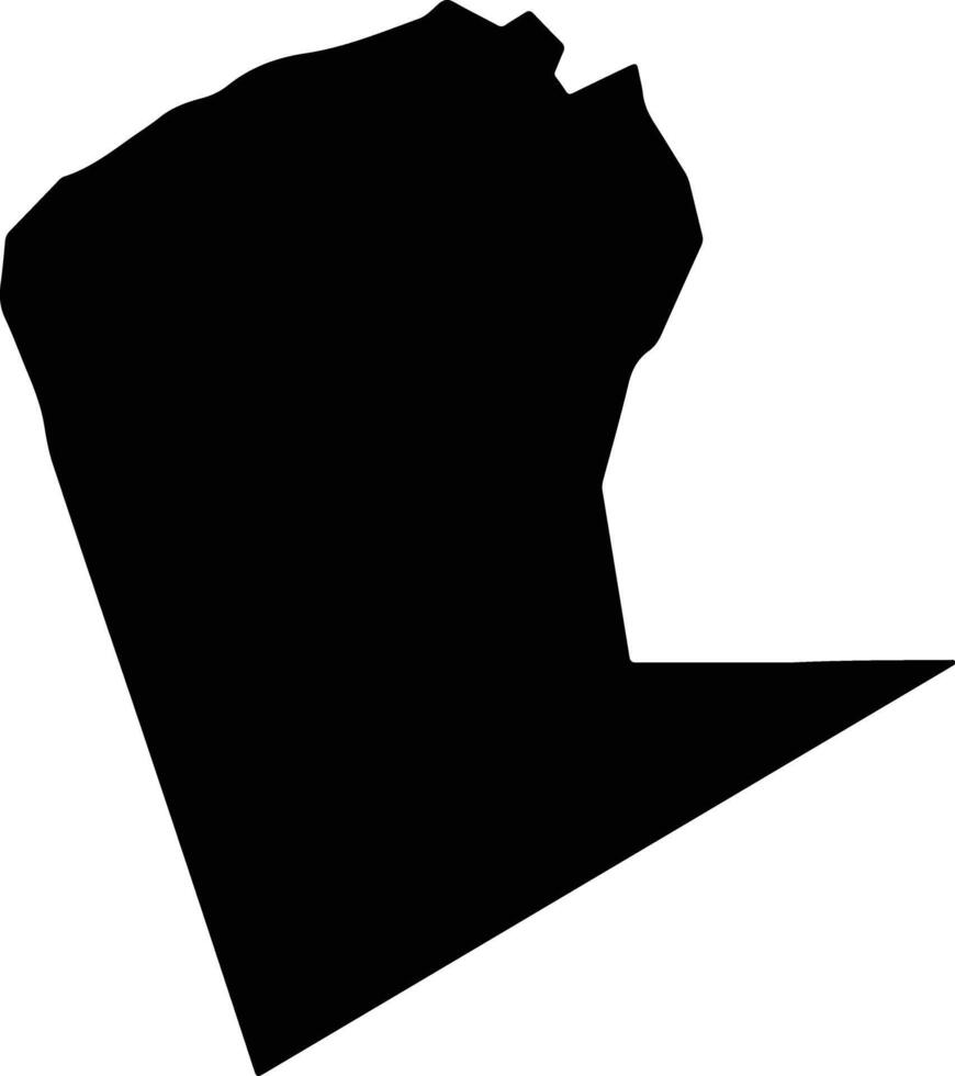 Seme Kenya silhouette map vector