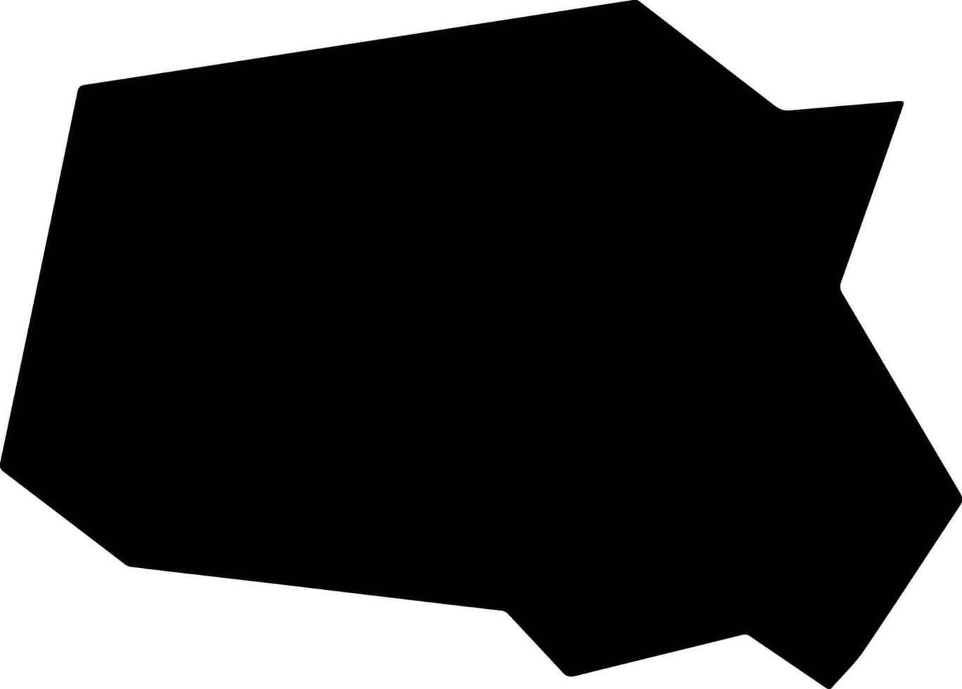 Senador Amaral Brazil silhouette map vector