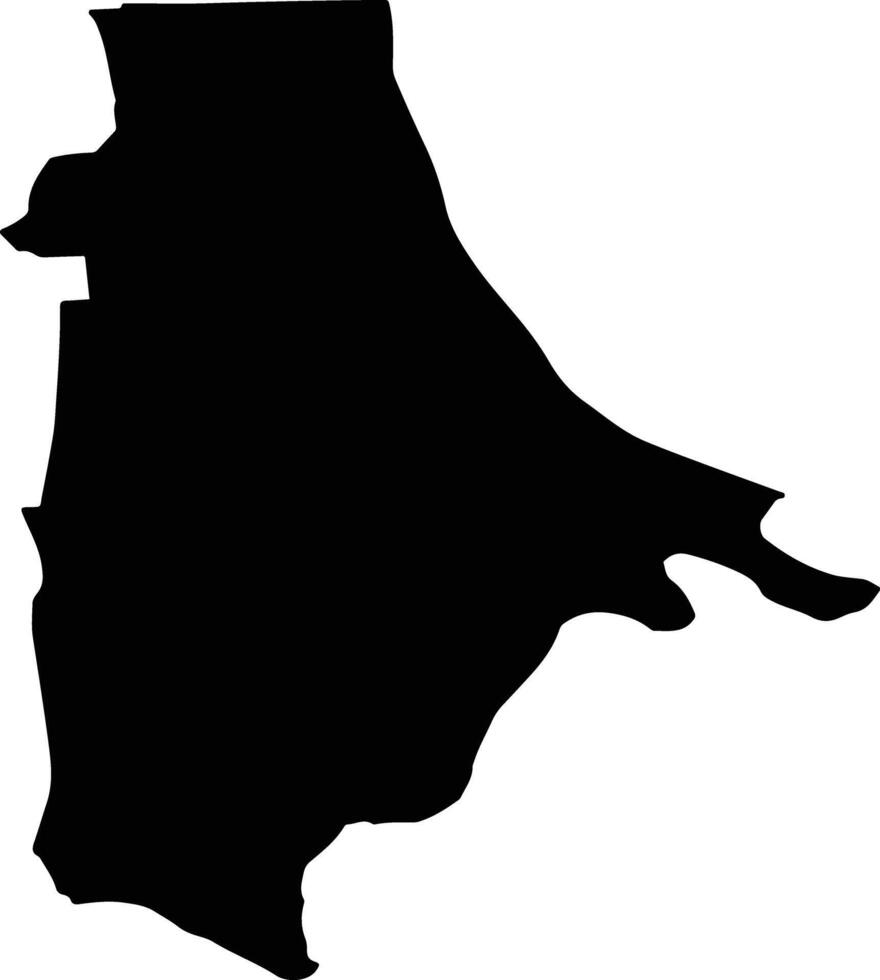 SEMLAC Romania silhouette map vector