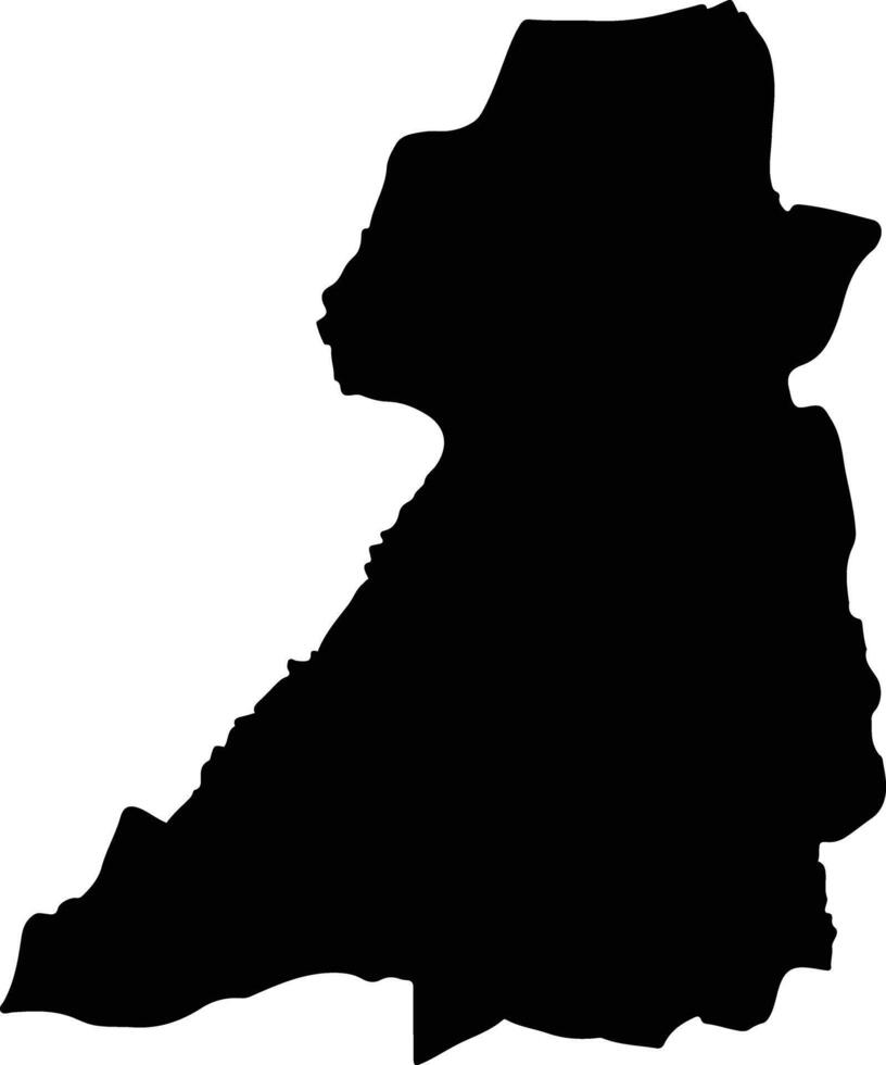 Sena Thailand silhouette map vector