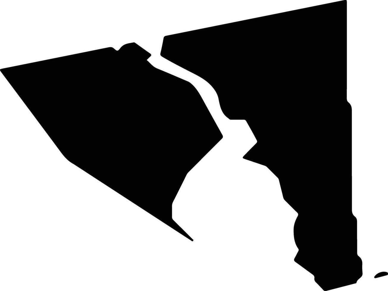 Senador Georgino Avelino Brazil silhouette map vector