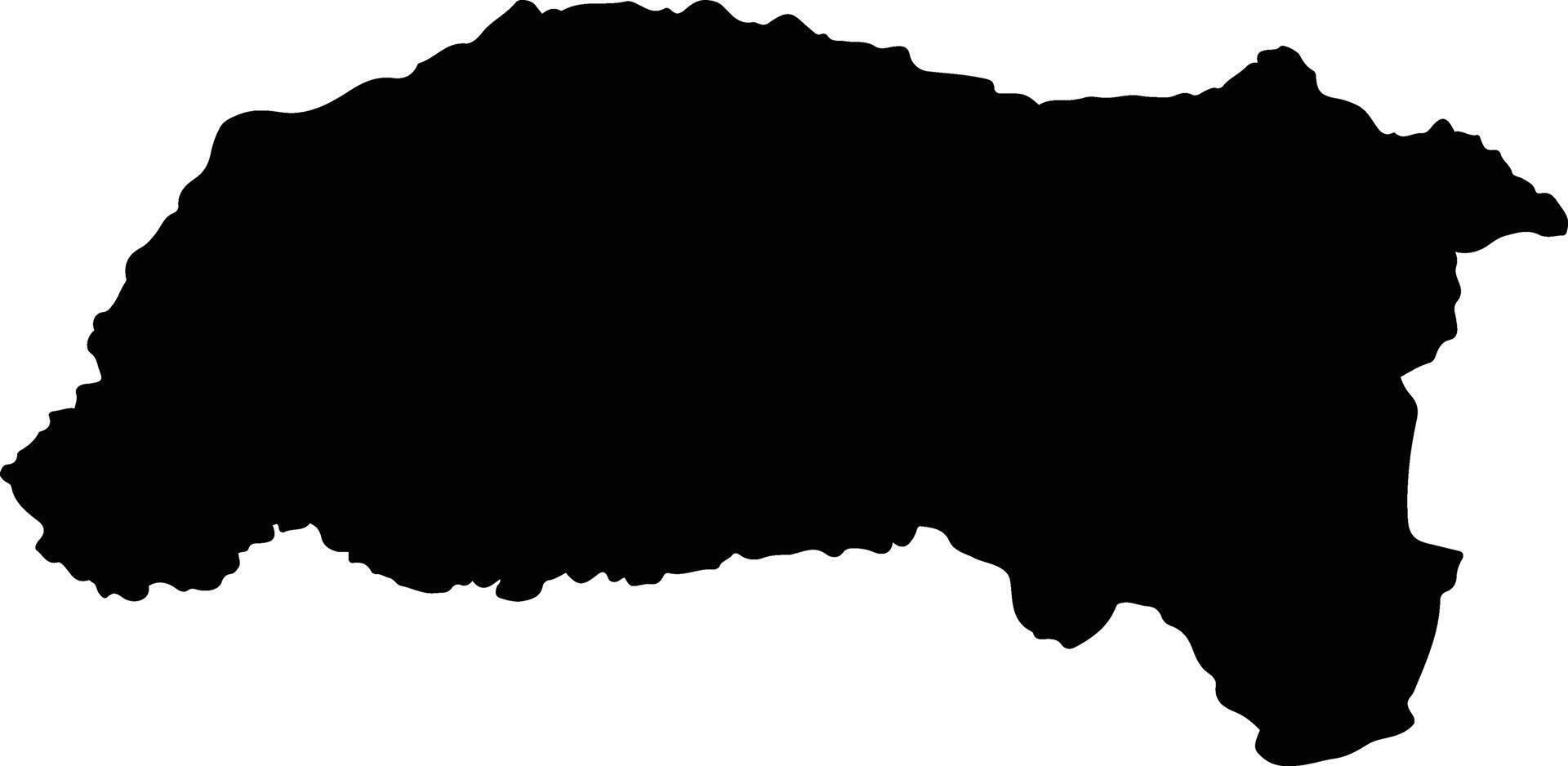 Senangkhanikhom Thailand silhouette map vector