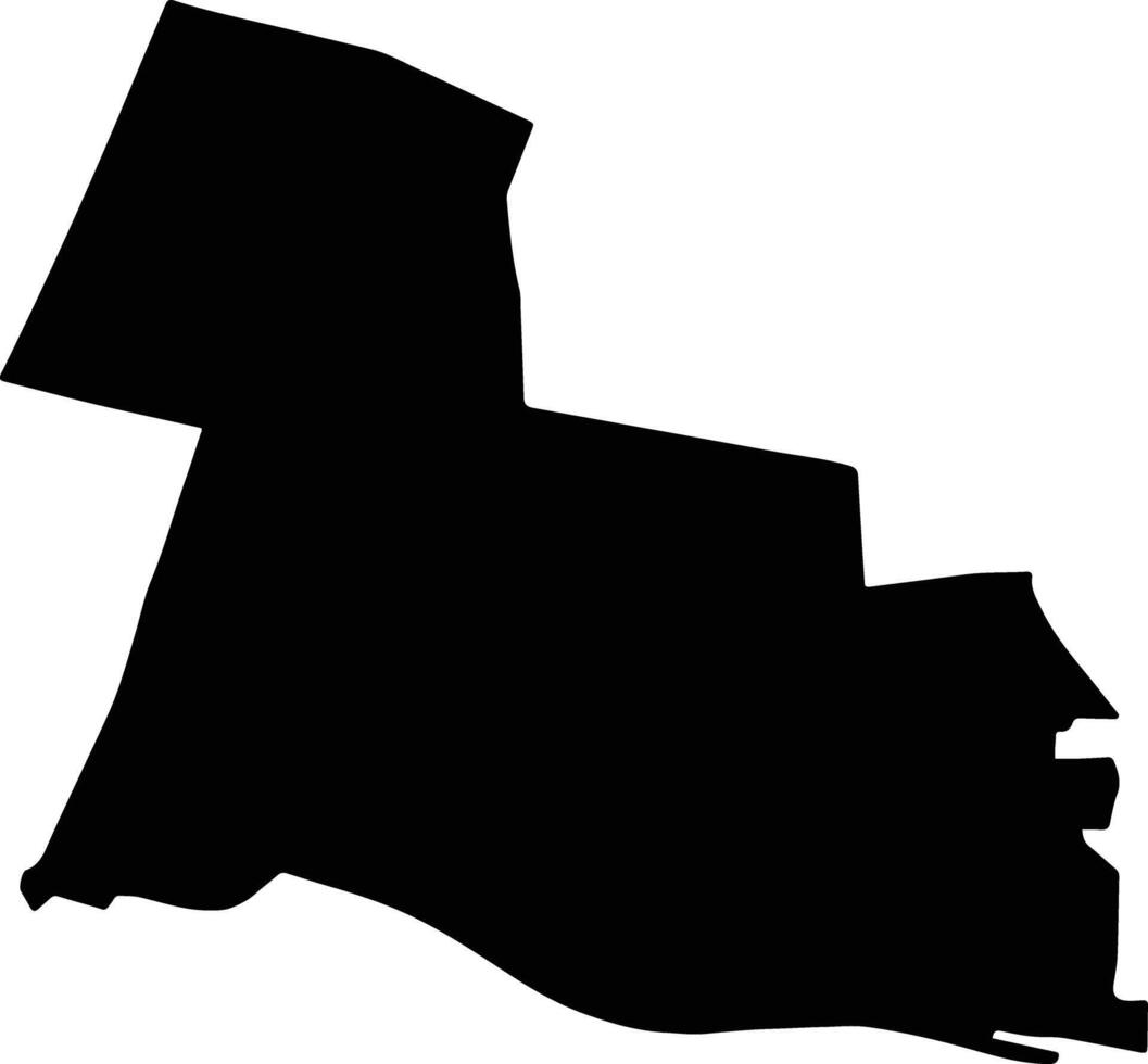 SENDRENI Romania silhouette map vector