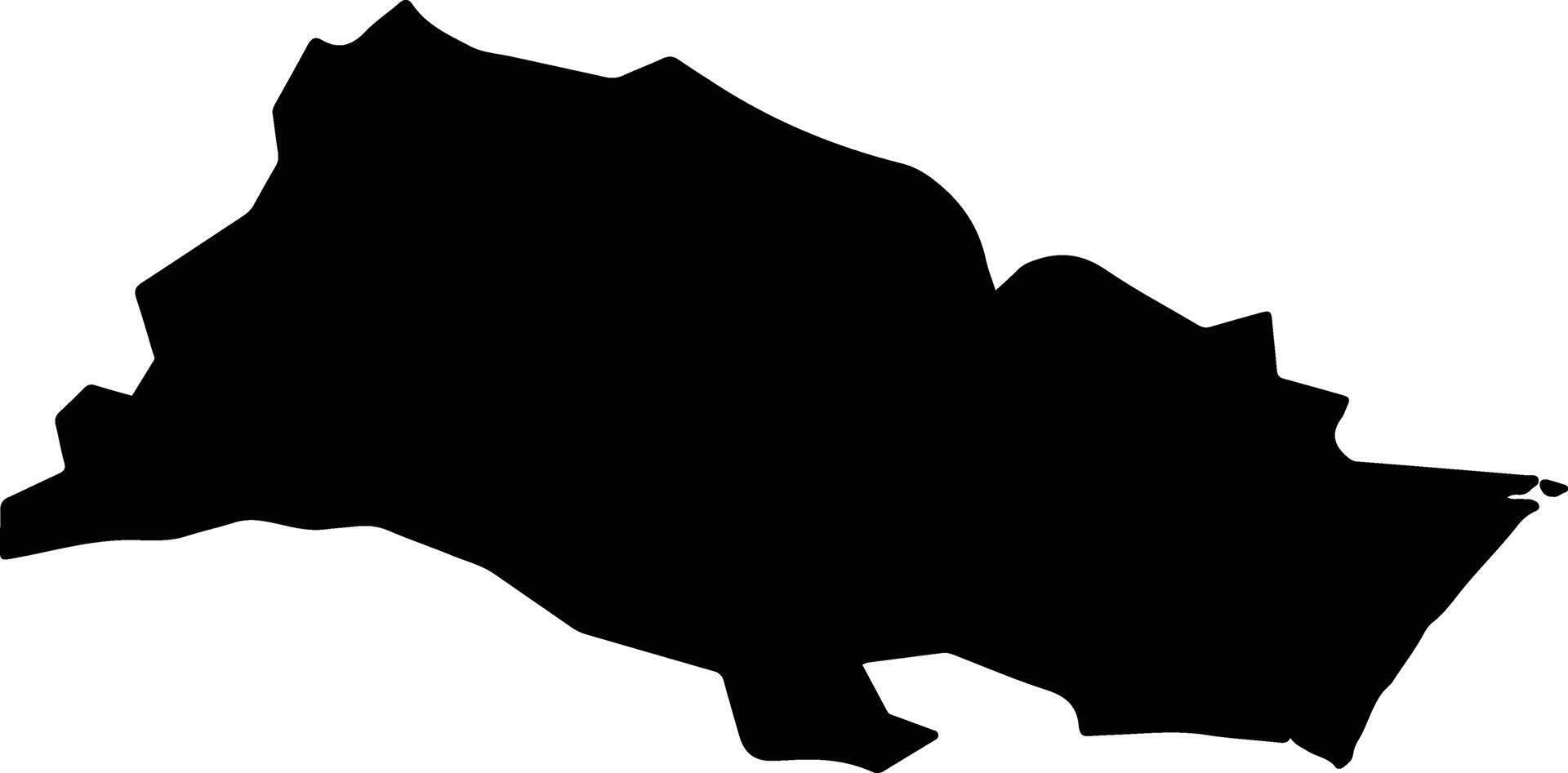 Sendai Japan silhouette map vector
