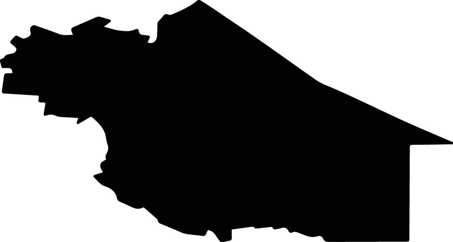 Sengileyevsky District Russia silhouette map vector