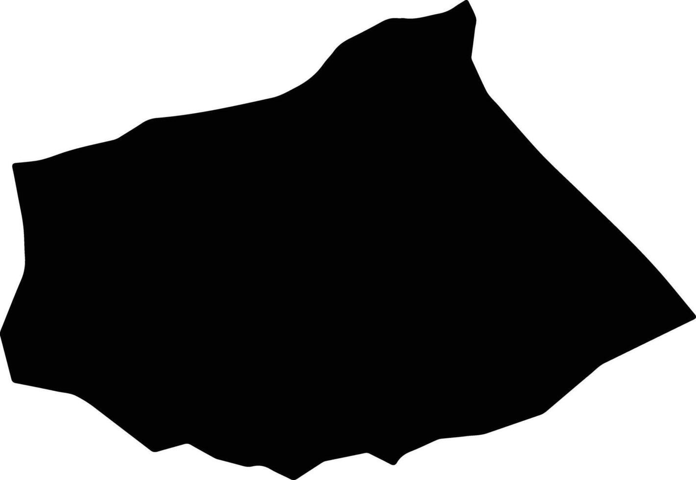 Senirkent Turkey silhouette map vector