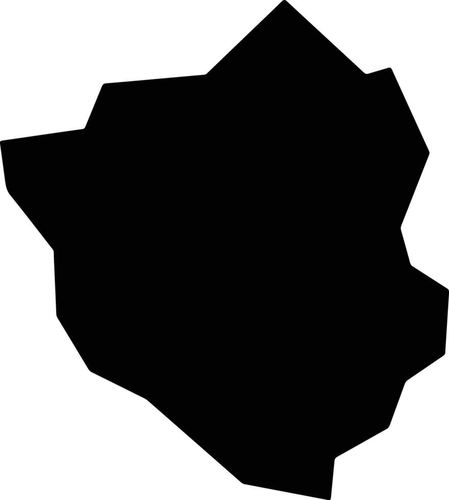 Senhora do Porto Brazil silhouette map vector