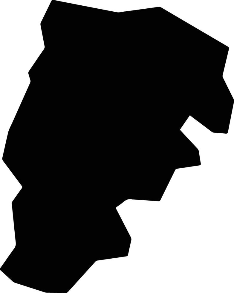 Senjeh Liberia silhouette map vector