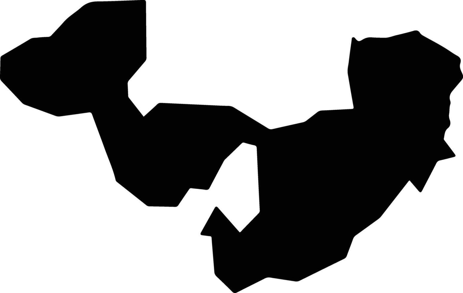 Sensuntepeque El Salvador silhouette map vector