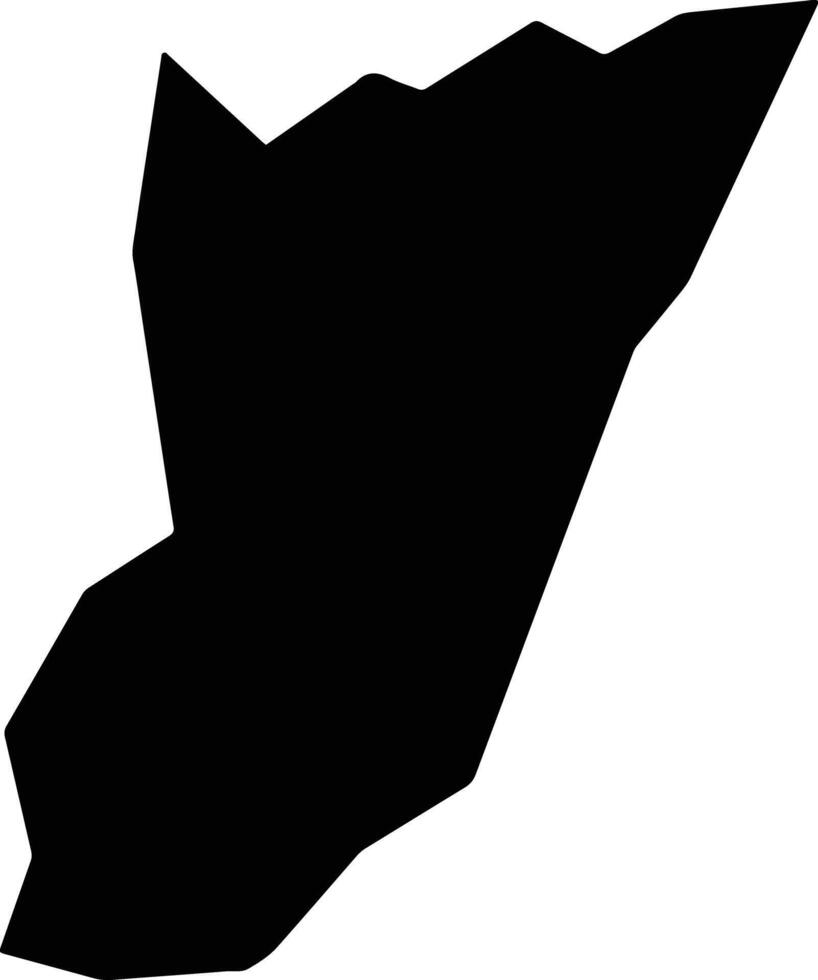 Sentinela do Sul Brazil silhouette map vector