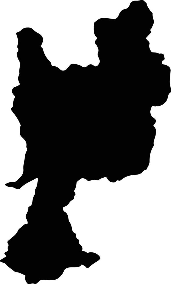Sephu Bhutan silhouette map vector