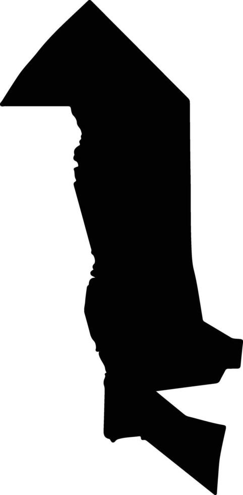 Serakhs Turkmenistan silhouette map vector
