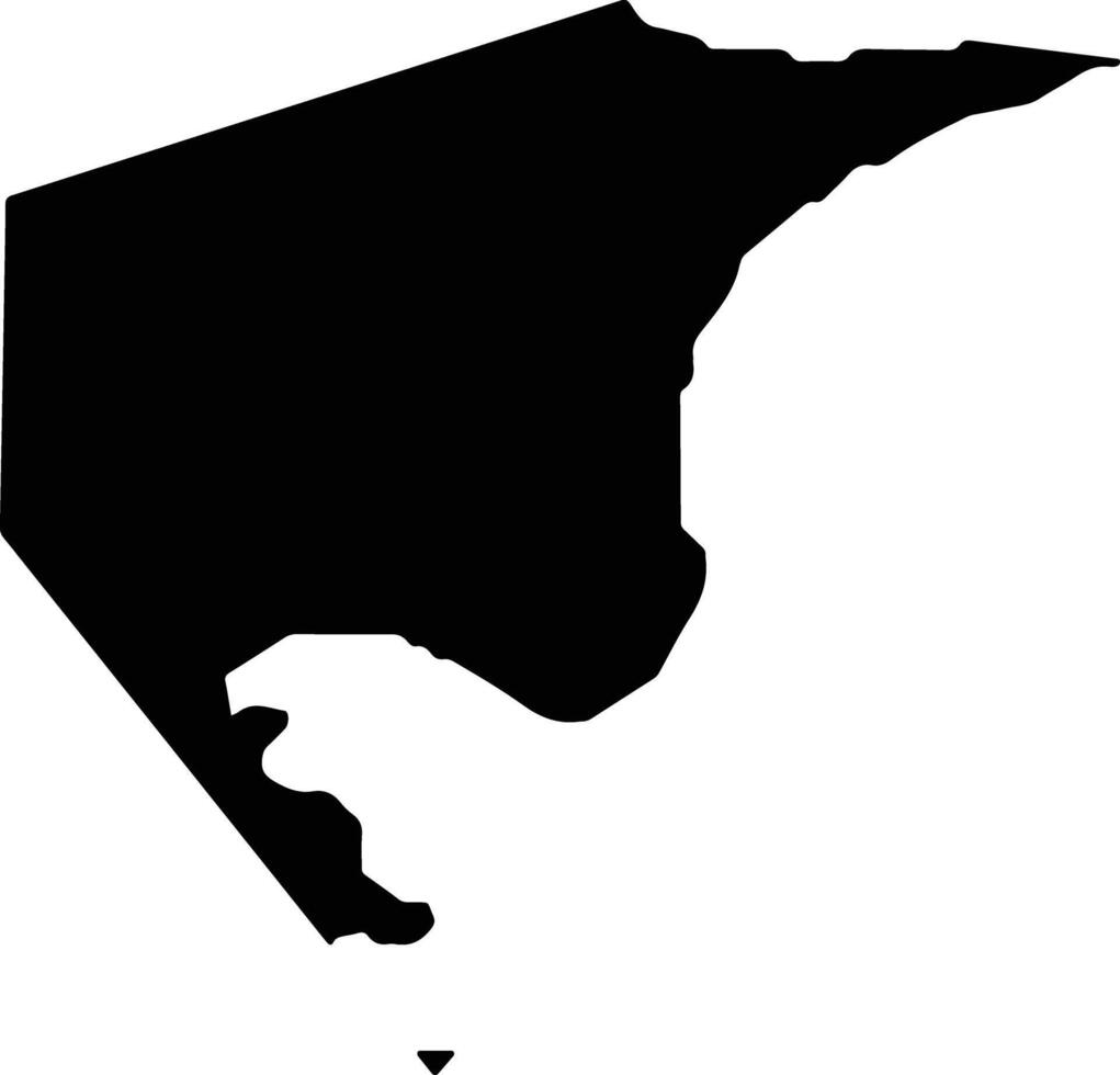 Serasa Brunei silhouette map vector