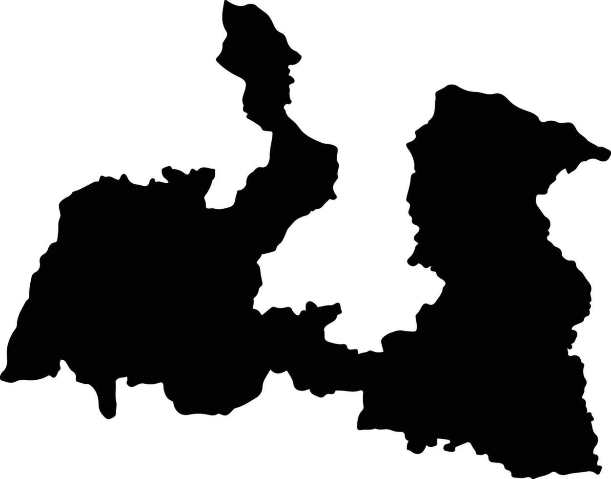 Serang Indonesia silhouette map vector