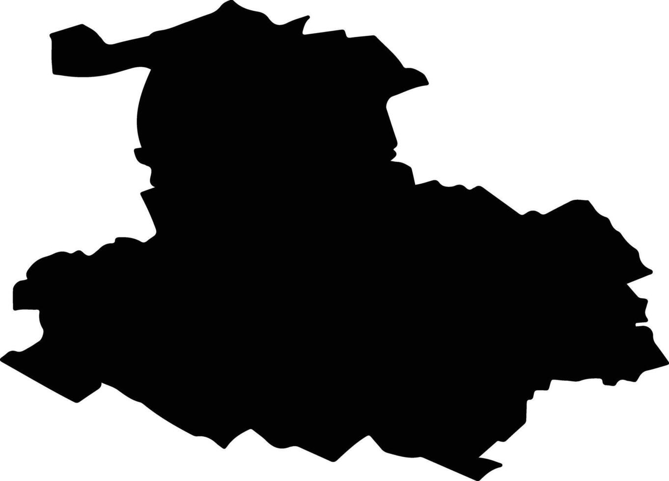 Serdobsky District Russia silhouette map vector