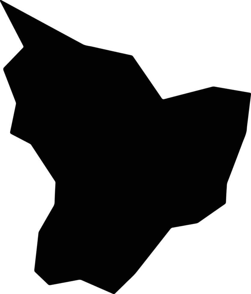 Serere Uganda silhouette map vector