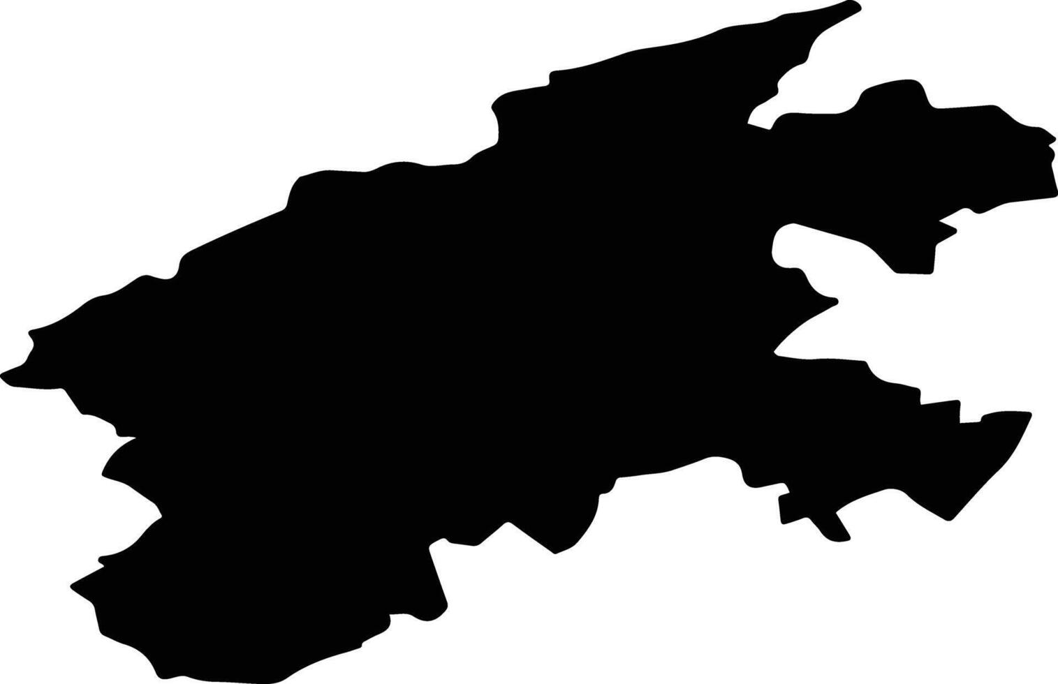 Sergachsky District Russia silhouette map vector