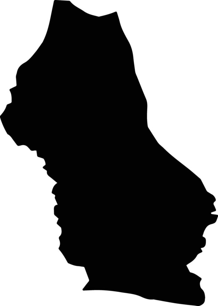 Serik Turkey silhouette map vector