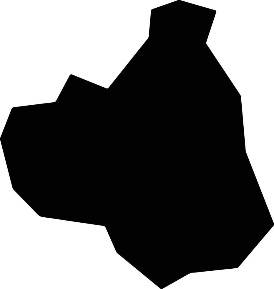 Serra Azul Brazil silhouette map vector