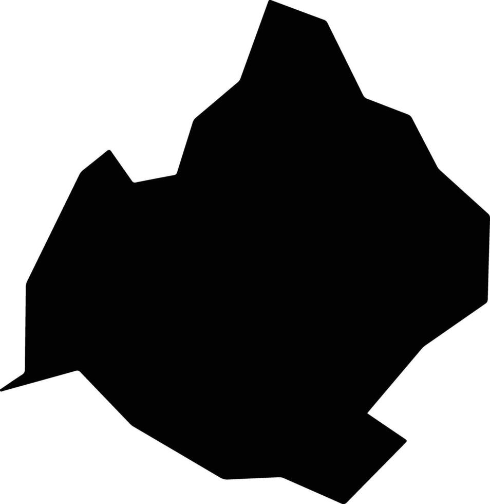 Serra da Saudade Brazil silhouette map vector