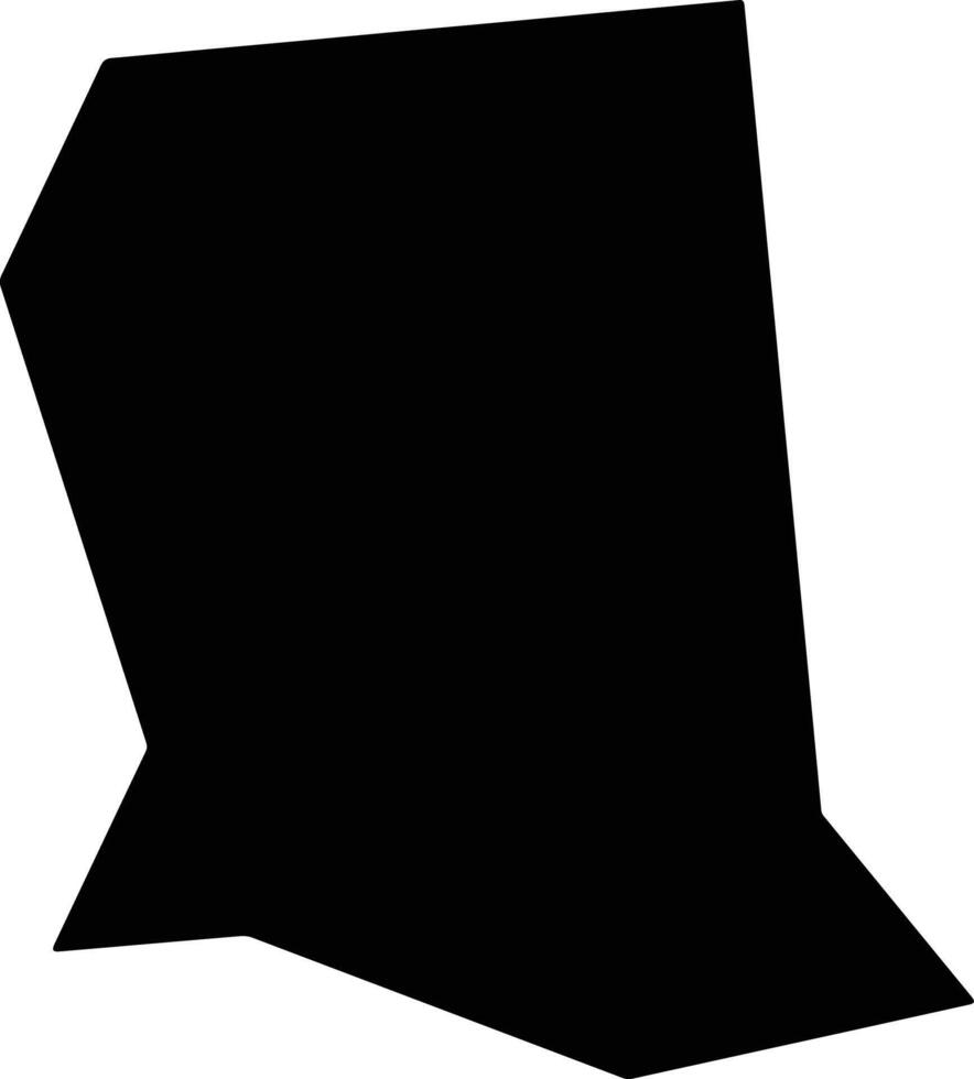 Serra Alta Brazil silhouette map vector