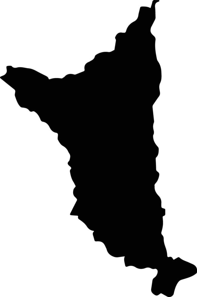 Serra do Navio Brazil silhouette map vector