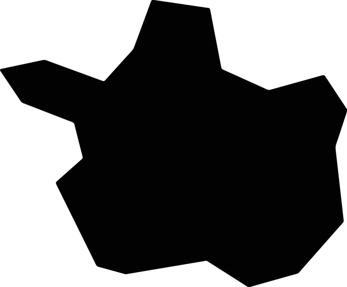 Serra Negra Brazil silhouette map vector