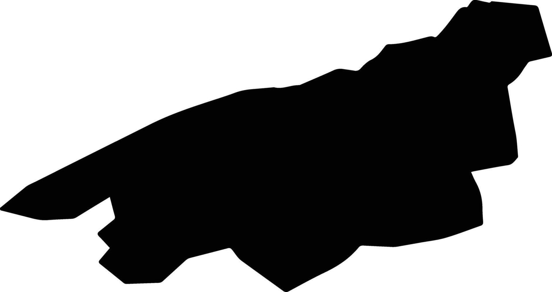 Serravalle San Marino silhouette map vector