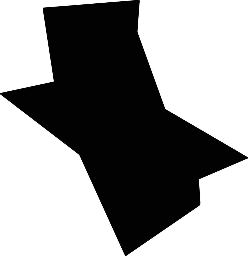 Serrekunda East Gambia silhouette map vector