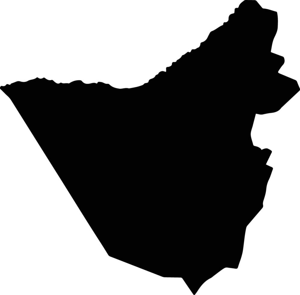 Sesfontein Namibia silhouette map vector