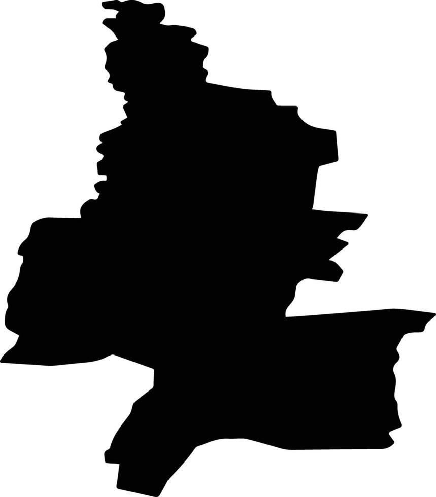 Sesavas pag Latvia silhouette map vector