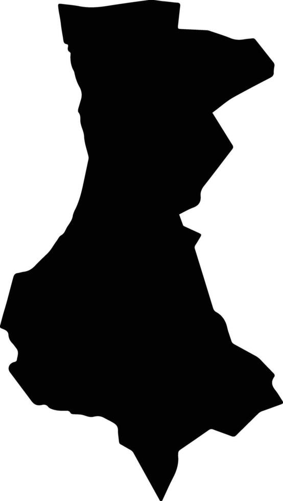 Setana Japan silhouette map vector