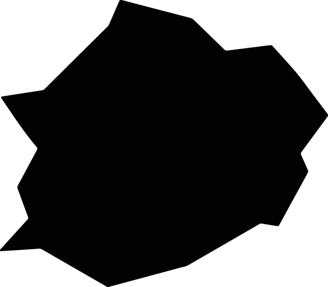 Seto Japan silhouette map vector