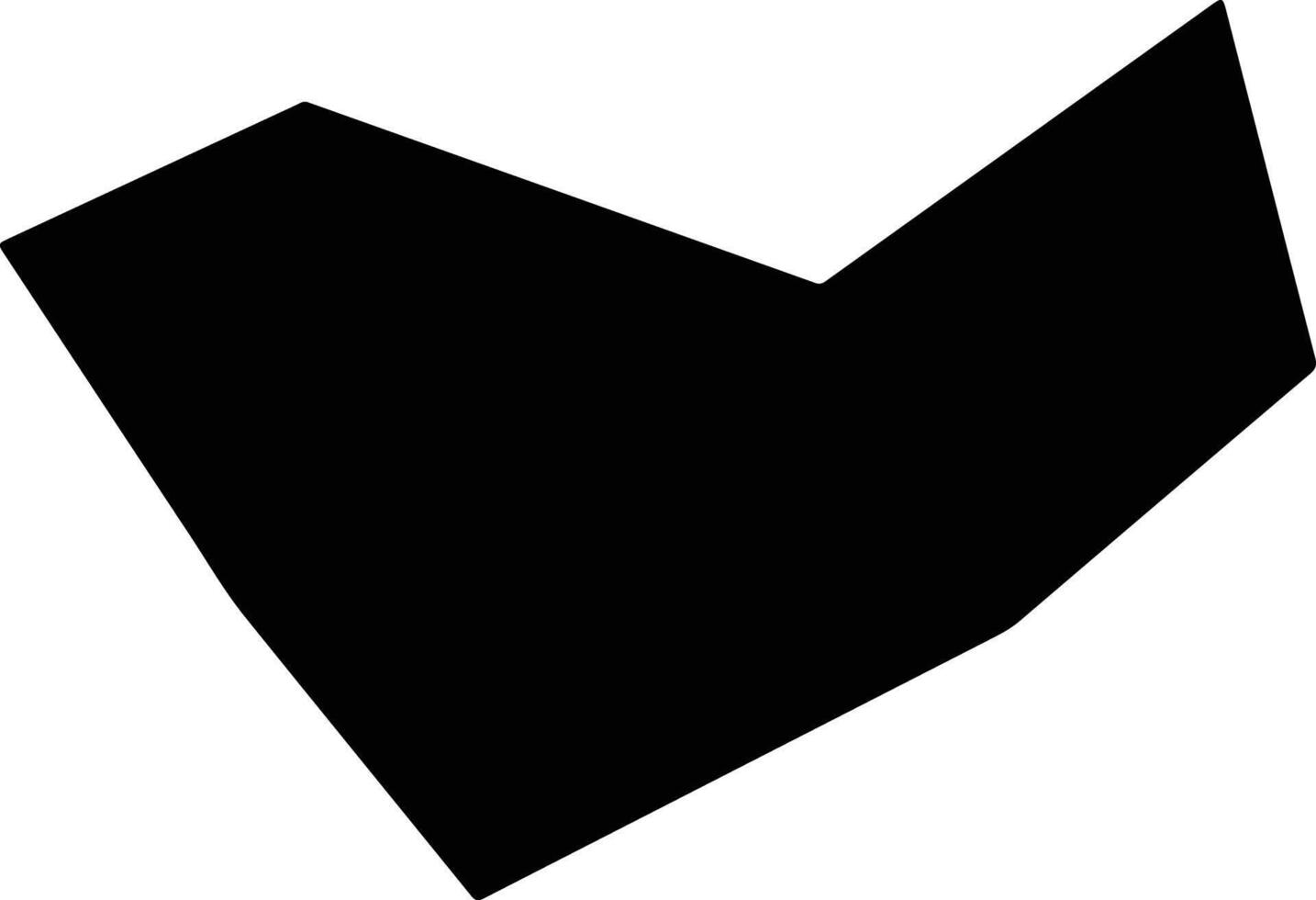 Settsu Japan silhouette map vector