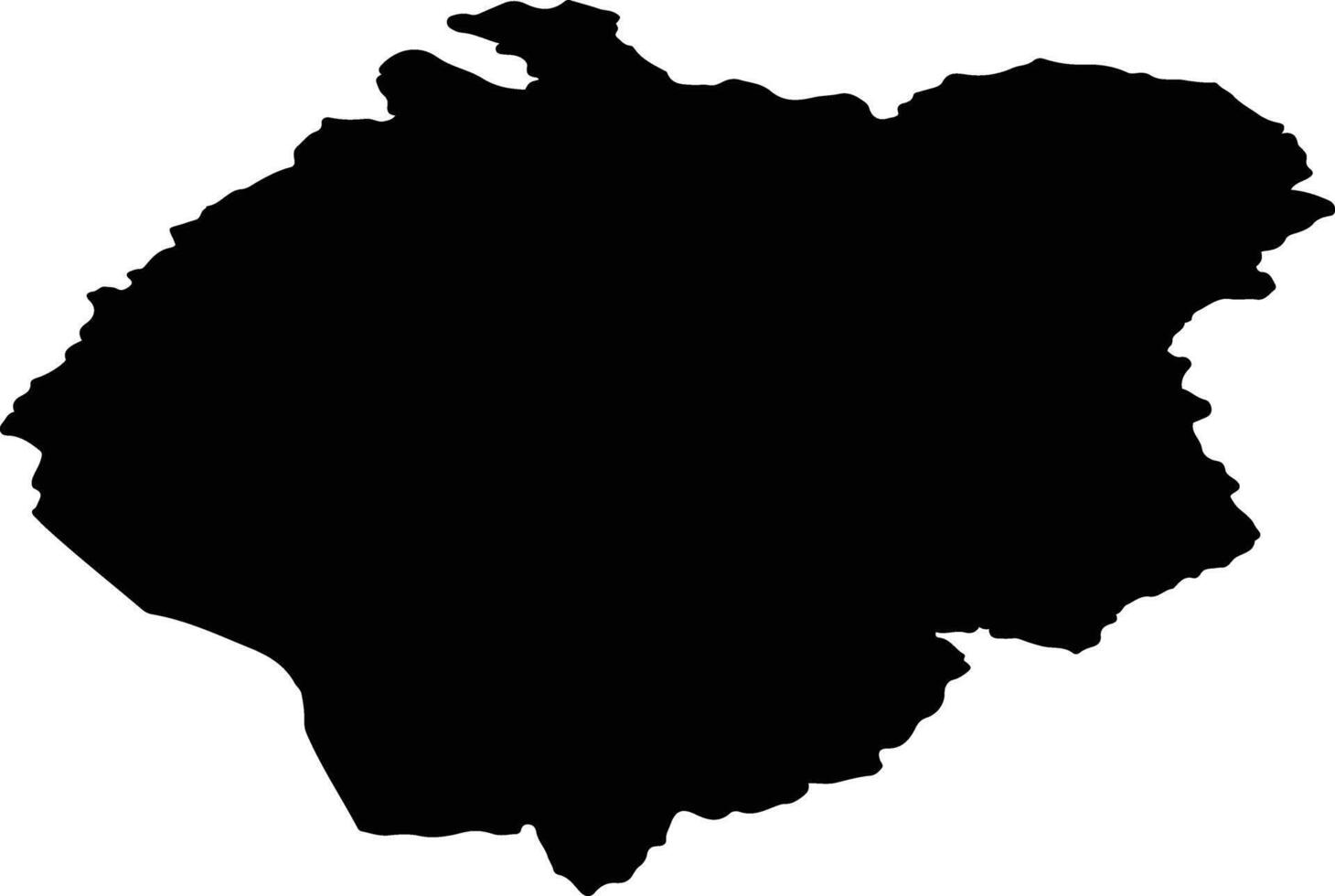 Severo Yeniseysky Rayon Russia silhouette map vector
