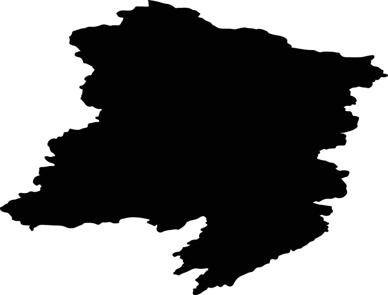 Severo Evensky Urban District Russia silhouette map vector